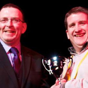 Collecting my trophy