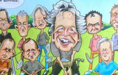Golf Group Caricature