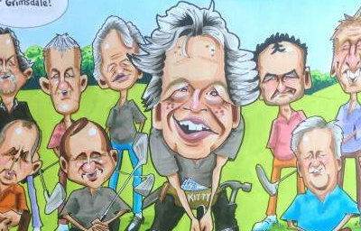 Golf Group Caricature