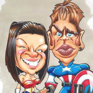 Superhero Caricature