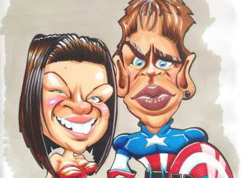 Superhero Caricature