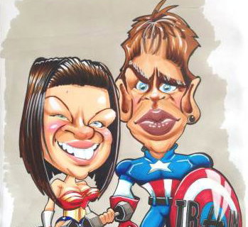 Superhero Caricature