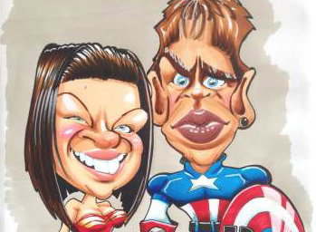 Superhero Caricature