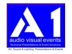 A1 Audio Visual Events logo