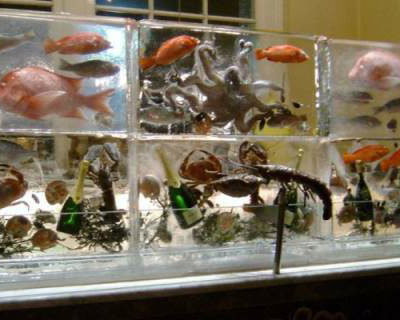 Seafood Display Ice Wall