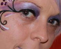 pastel hair colour and make up to match.