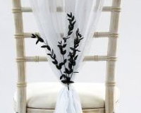 Chiffon Vertical Drop Sash Hire