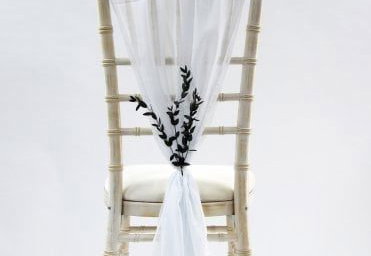Chiffon Vertical Drop Sash Hire