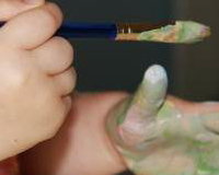children love painting