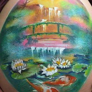 Belly bump painting