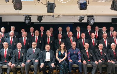 Performing as guest artists for Porthcawl Male Voice Choir