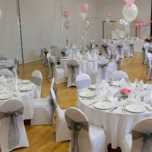Burnham Park Hall Chair Cover Hire and Balloons Decorations