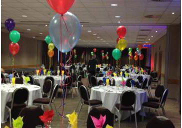 Holiday Inn Maidenhead Chair Cover Hire and Balloons Decorations