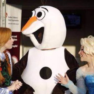 Elsa, Anna and Olaf