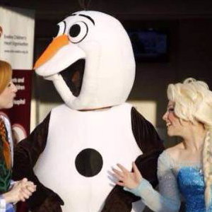 Elsa, Anna and Olaf
