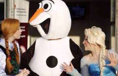 Elsa, Anna and Olaf