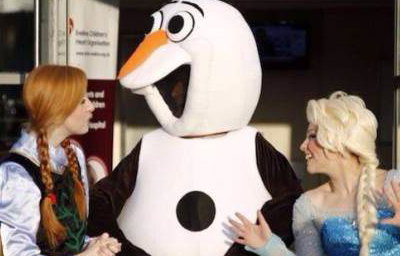 Elsa, Anna and Olaf