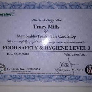 Food safety certificate