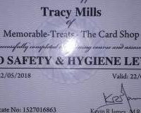 Food safety certificate