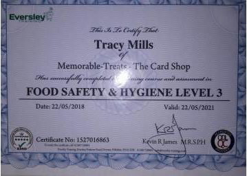 Food safety certificate