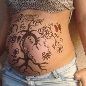 Henna Baby Bump