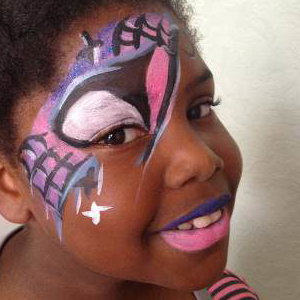 Girl Superhero Facepaint