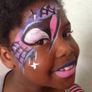 Girl Superhero Facepaint