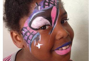 Girl Superhero Facepaint