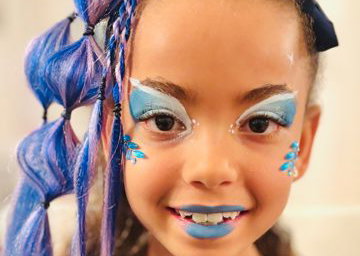 Bubble Braids & Facepainte