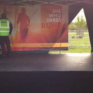 Small Outside Covered Stage