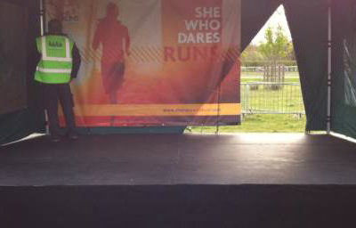 Small Outside Covered Stage