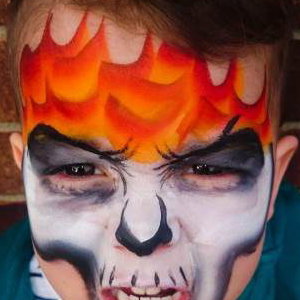 Flaming Skull 