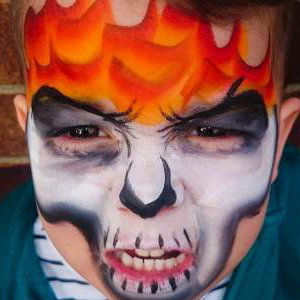 Flaming Skull 