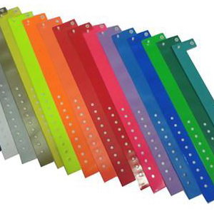 Vinyl L shape wristbands a