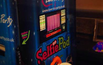 Selfie Pod in Use