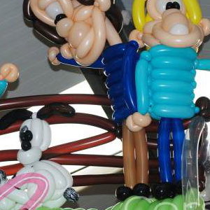 Balloon Model Display at Active Kids Adventure Park.