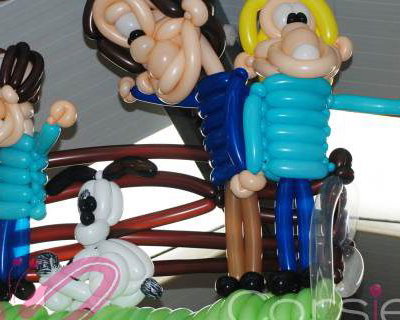 Balloon Model Display at Active Kids Adventure Park.