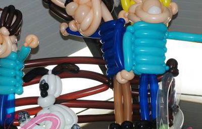 Balloon Model Display at Active Kids Adventure Park.