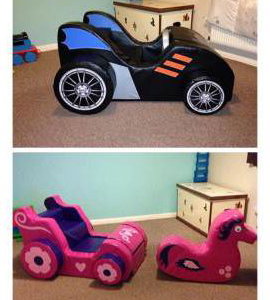 Batmobile and Priccess Carriage