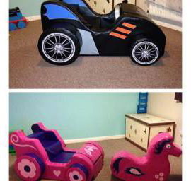 Batmobile and Priccess Carriage