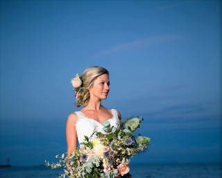 pink sea shore bouquet