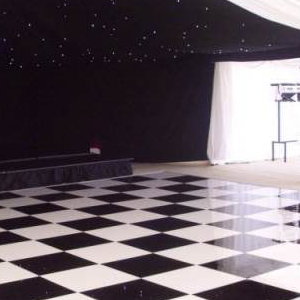 Black and White Acrylic Dancefloor