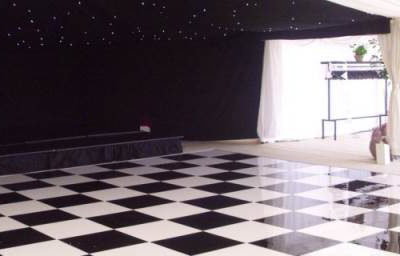 Black and White Acrylic Dancefloor