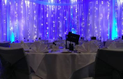 Devere Arden Suite backdrop and ceiling drapes