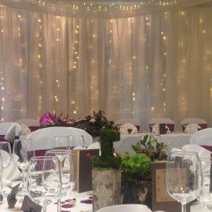 devere new place arden suite ceiling drapes swags backdrop 1
