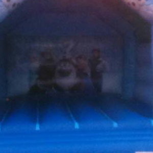 Frozen bouncy castle