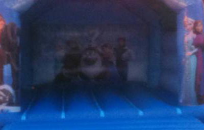 Frozen bouncy castle
