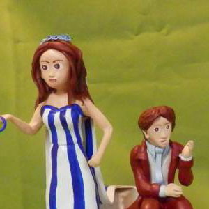 Bespoke Polymer Clay Wedding Topper