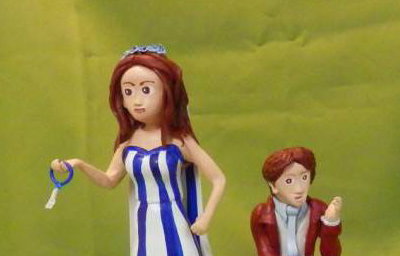 Bespoke Polymer Clay Wedding Topper