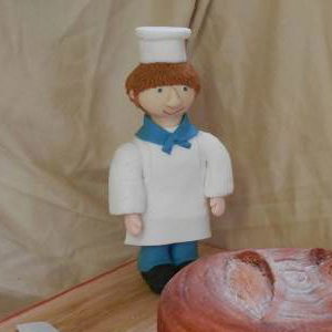 Sourdough Novelty Cake and Camberwick Green Chef Figure